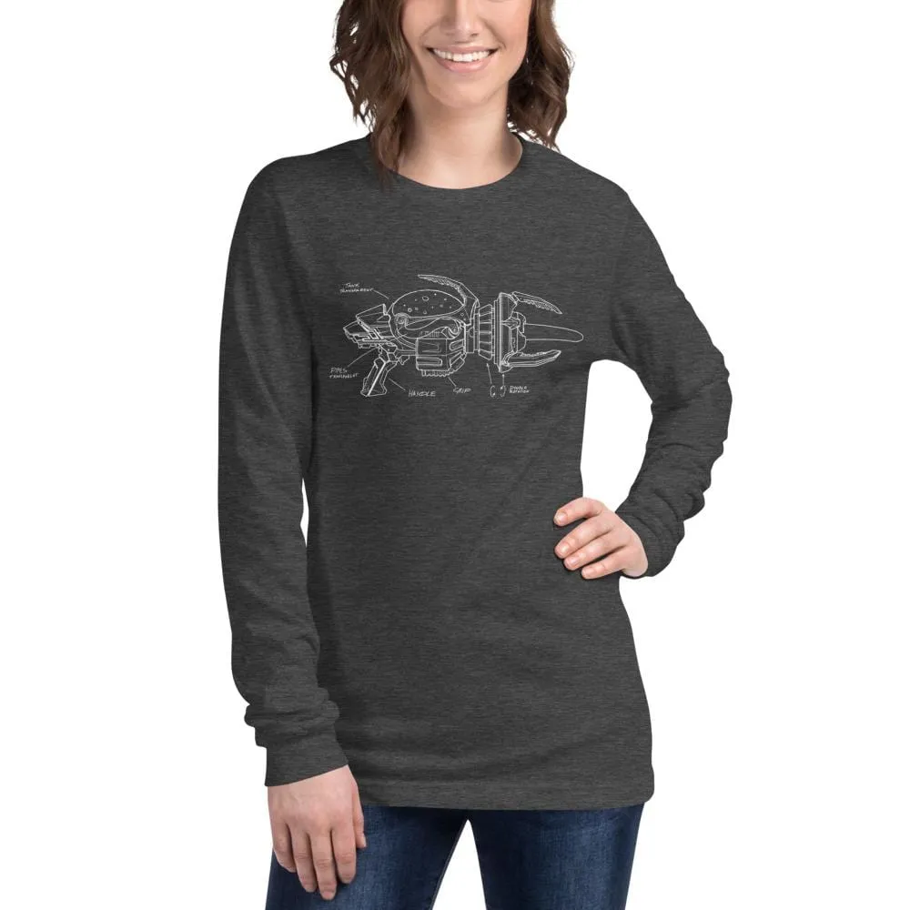 Destroy All Humans Long Sleeve T-Shirt – Anal Probe Blueprint